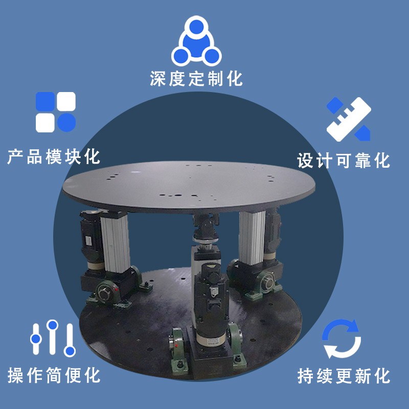 圆形三自由度平台